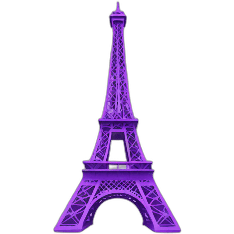 purple Eiffel tower emoji