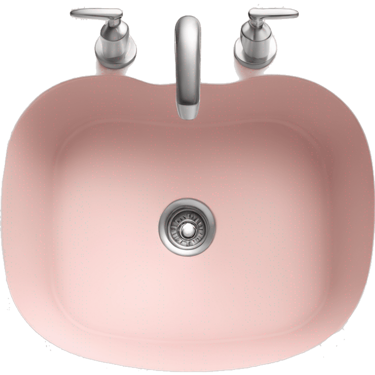 Light pink floral sink and faucet  emoji