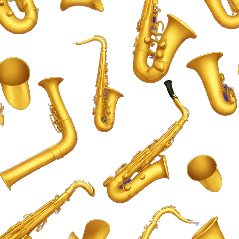 jazz saxophone gold emoji