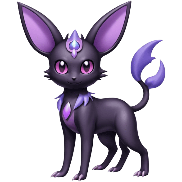 Shiny Dark Noibat-Espeon-Umbreon-Nidorino-fusion-hybrid full body emoji