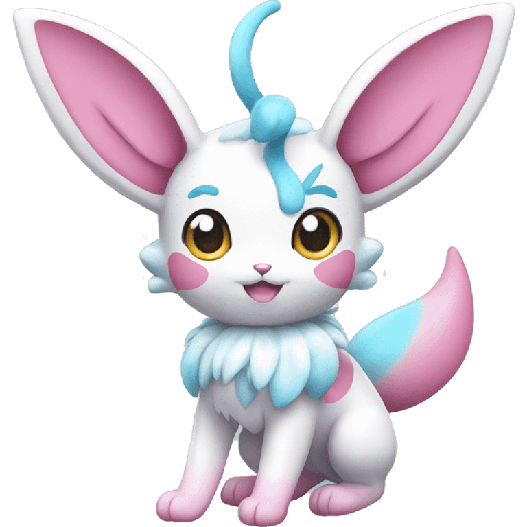 Shiny Sylveon Pokemon emoji