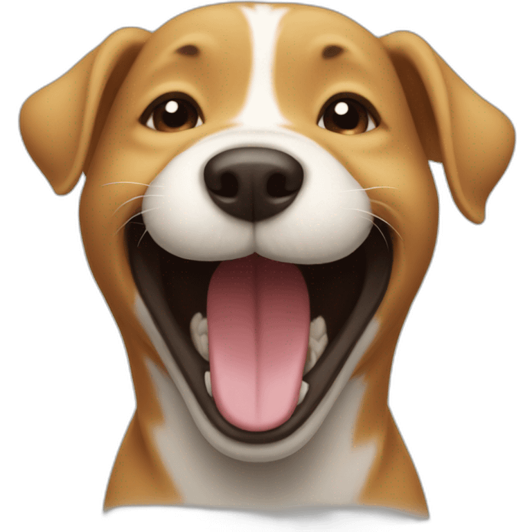 laughing dog emoji