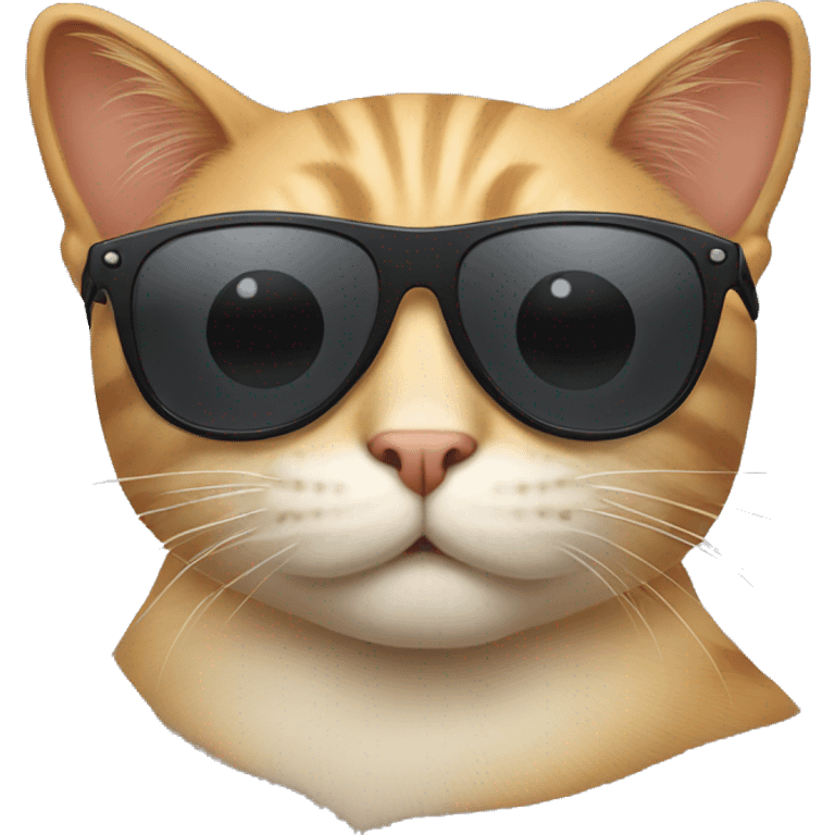 Cat wearing sunglasses  emoji