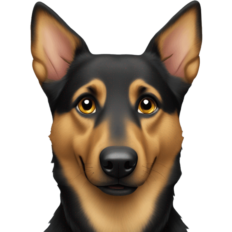 australian kelpie german shepherd mix dog emoji