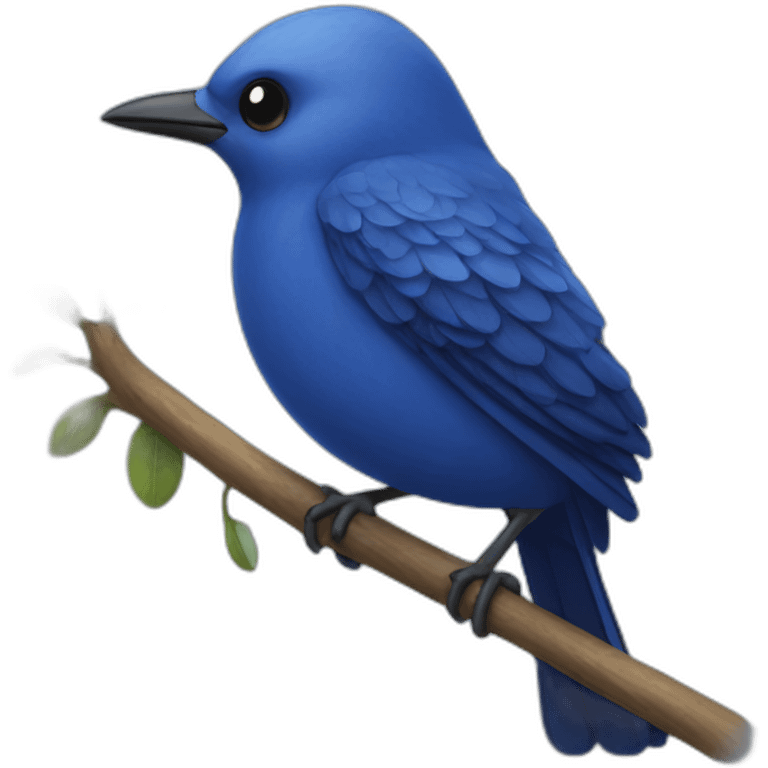 Indigo bird emoji