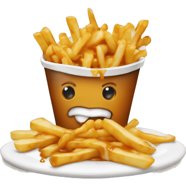 Poutine mange du poutine  emoji