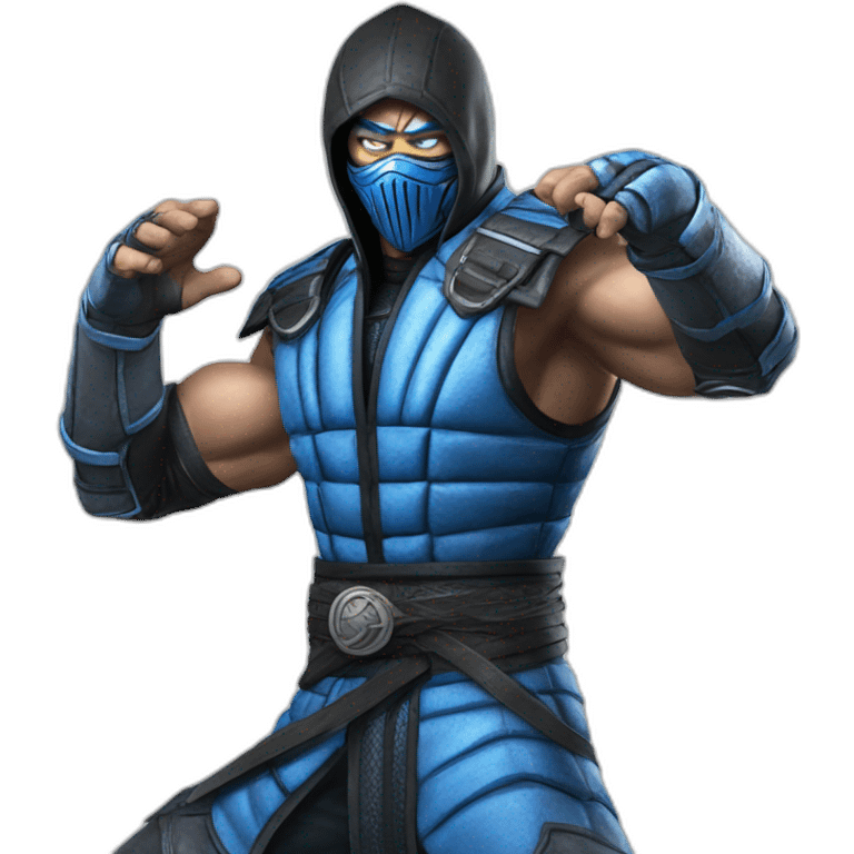 Sub Zero from mortal kombat emoji