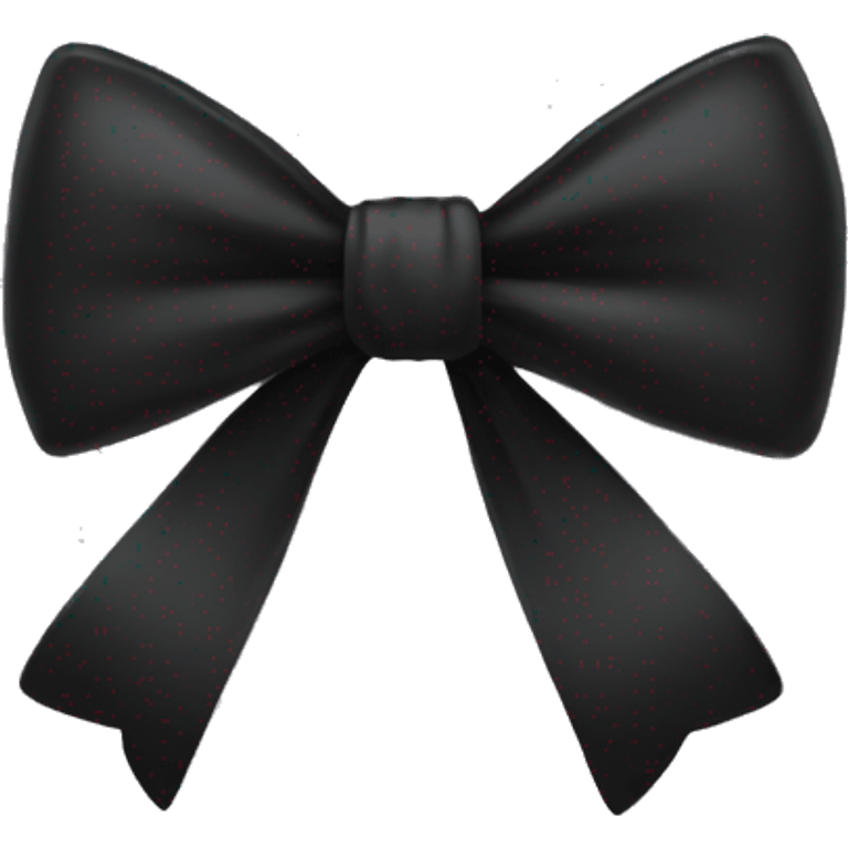 Black bow emoji