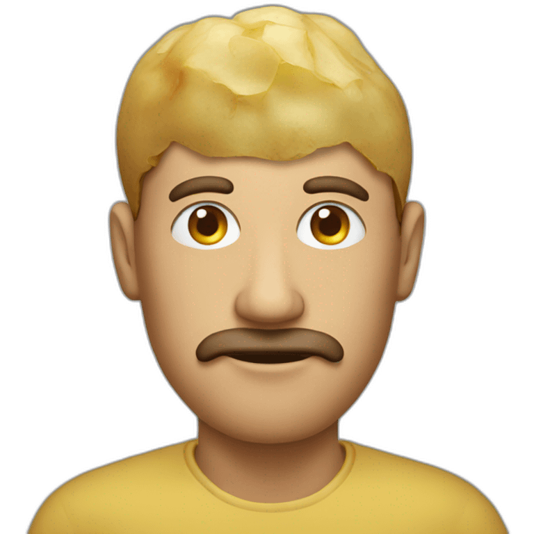 Man with potato on the head emoji