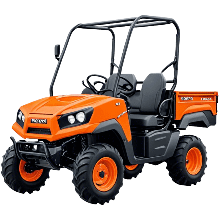 Farm Utility Vehicle (UTV) - Kubota RTV-XG850 (Model Year: 2021) (Iconic colour: Orange) emoji