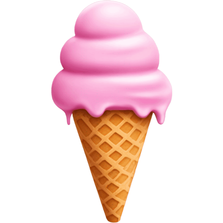 pink ice cream emoji