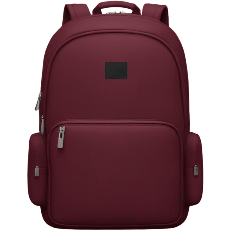 Burgundy backpack  emoji