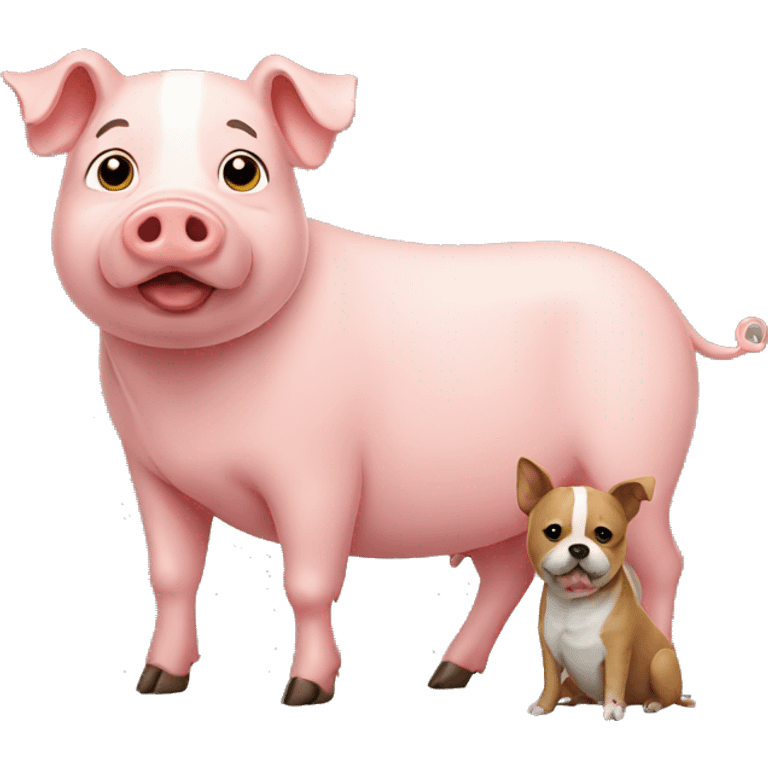 pig with dog emoji