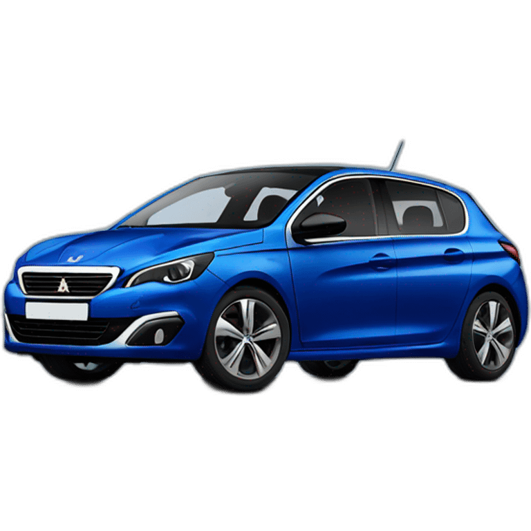 Peugeot 308 bleu avatar emoji