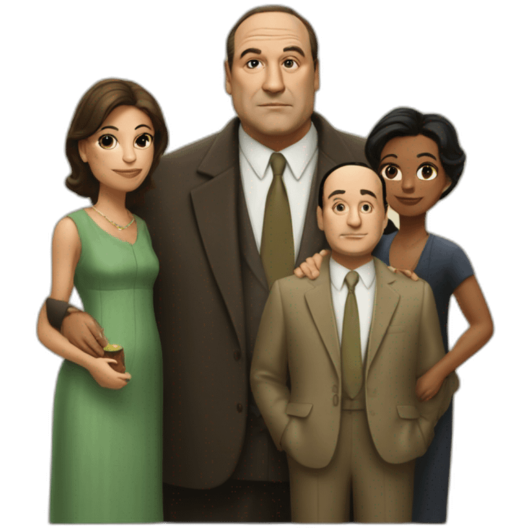 tony soprano with his family emoji