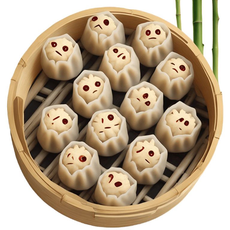 Siu Mai in a steamer emoji