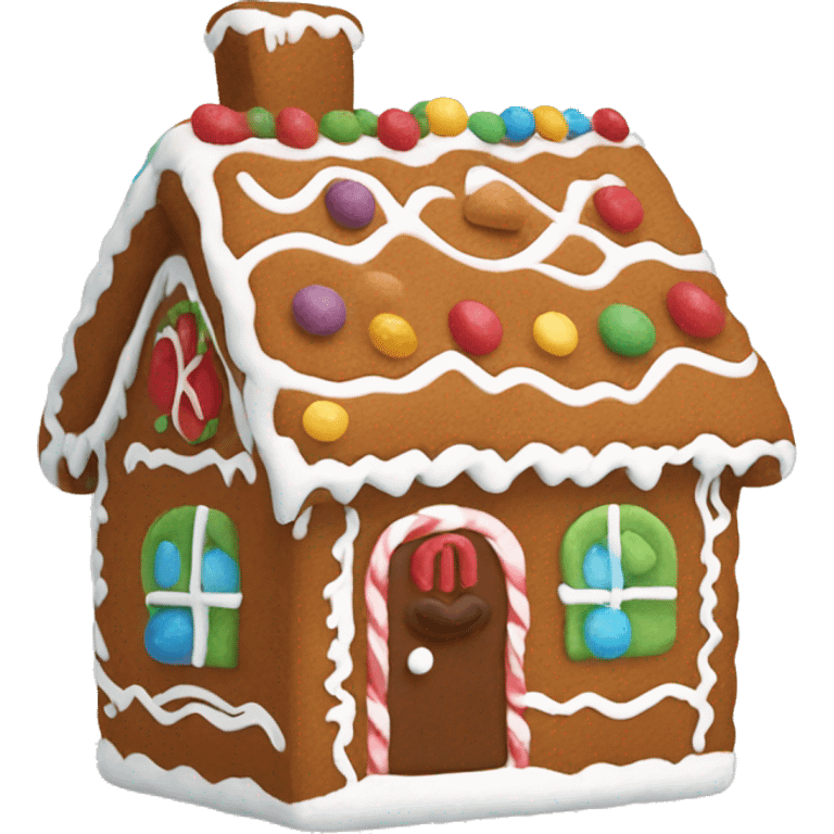 Jellycat style gingerbread house emoji