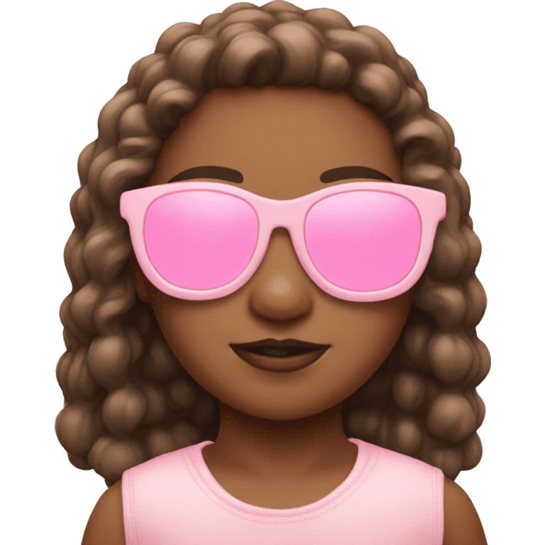 Baby pink sunglasses  emoji