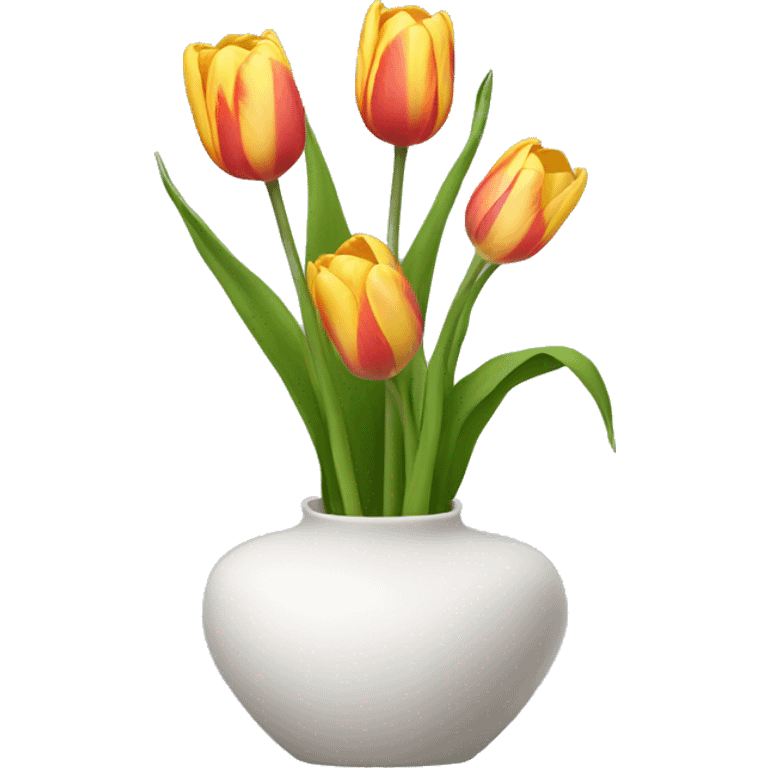 Tulip Flower Vase emoji