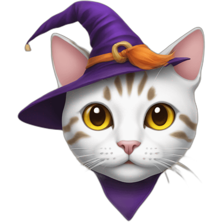 cat with witch hat emoji