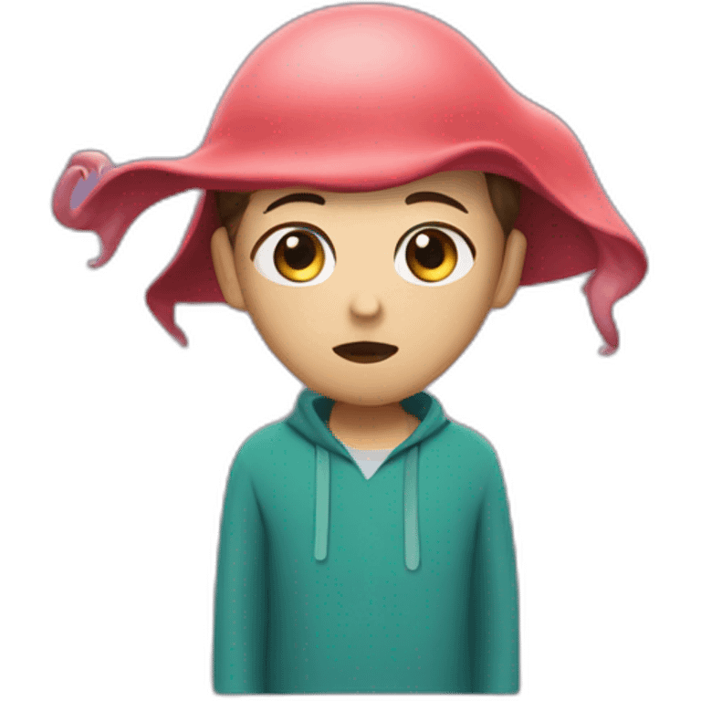 squid game character acting shy emoji