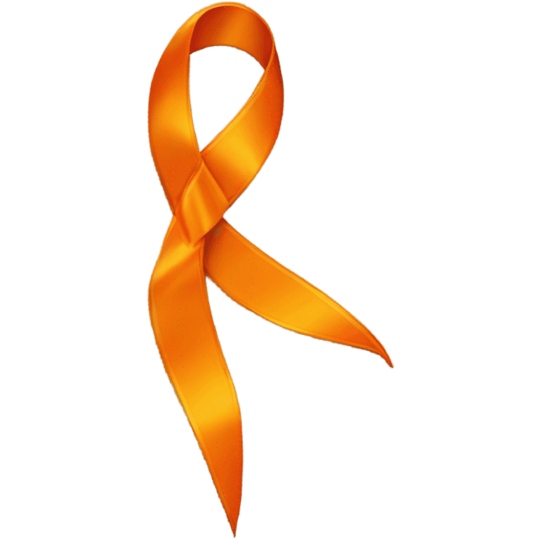 Orange ribbon awareness  emoji