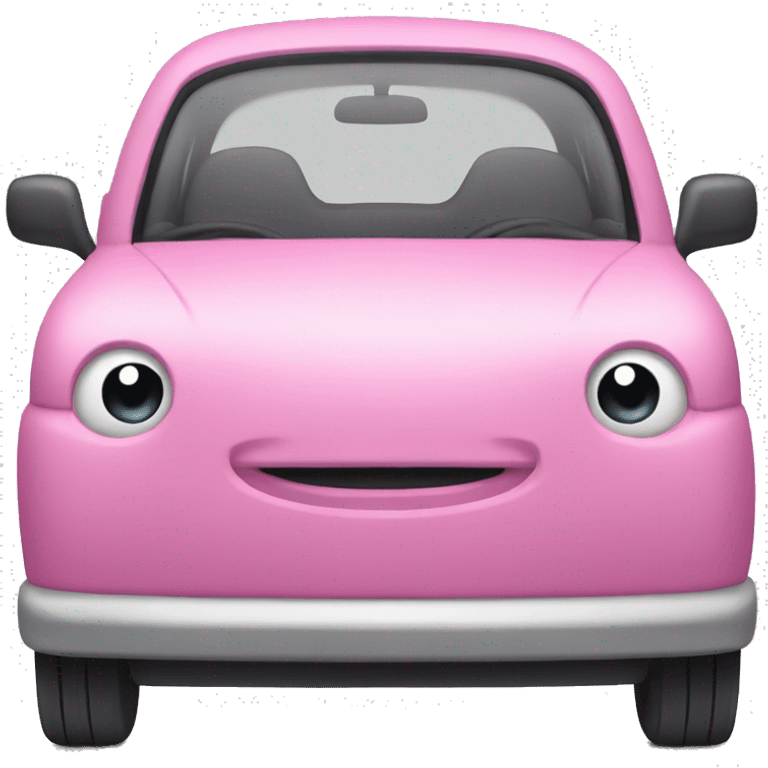 pink car emoji