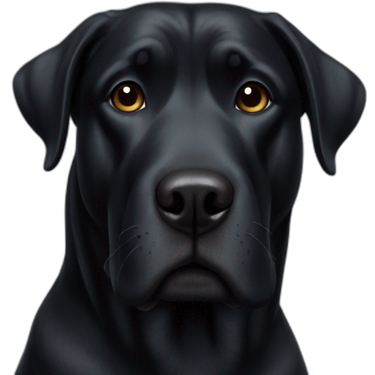 Big black dog emoji