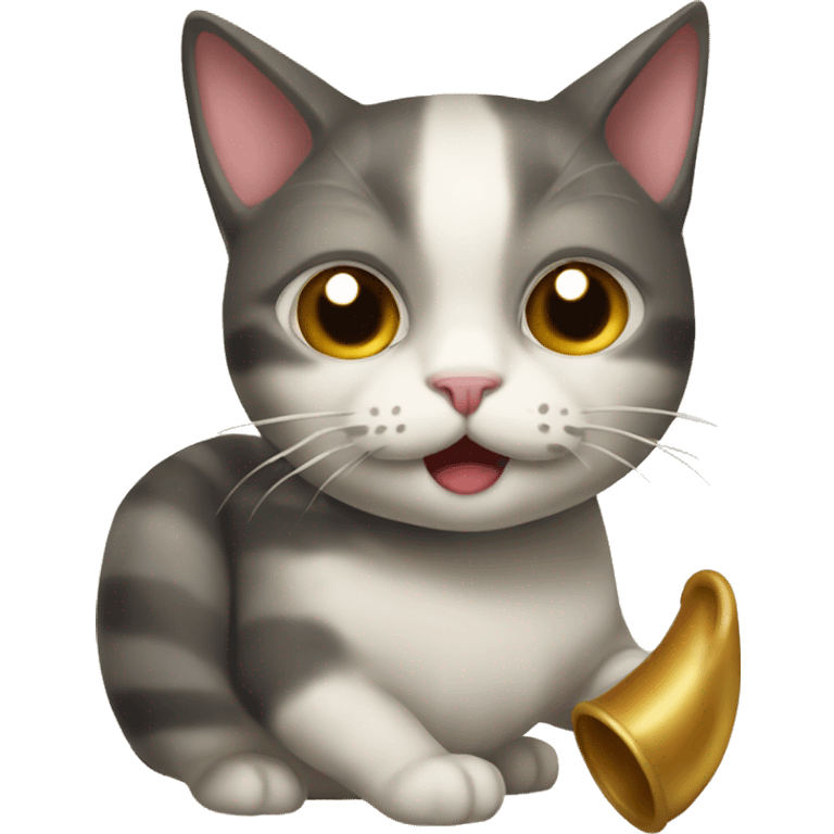 cat in a horn of plenty emoji