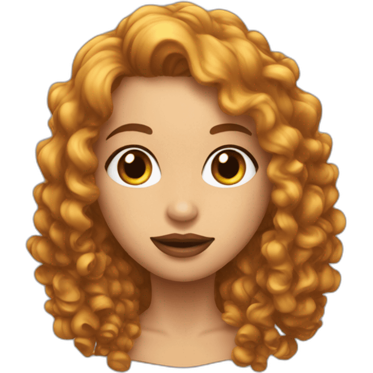 Whisky femme cheveux bouclés emoji