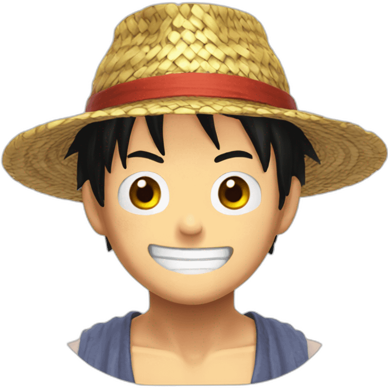 Luffy chapeau de paille emoji