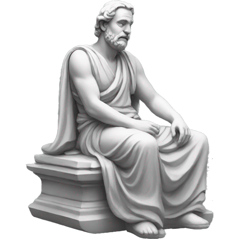 sitting-philosopher-statue emoji