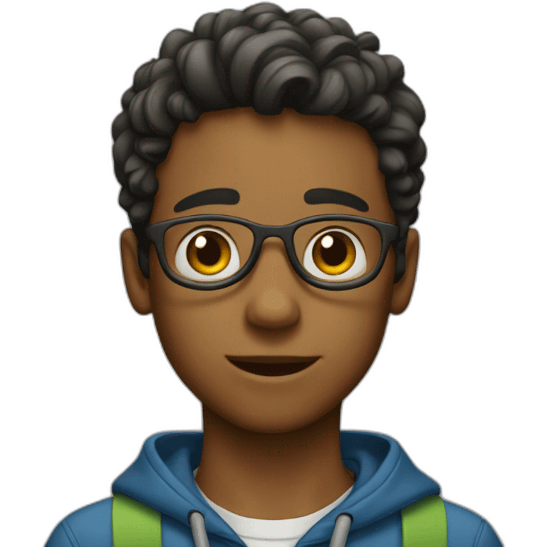 Smart boy emoji