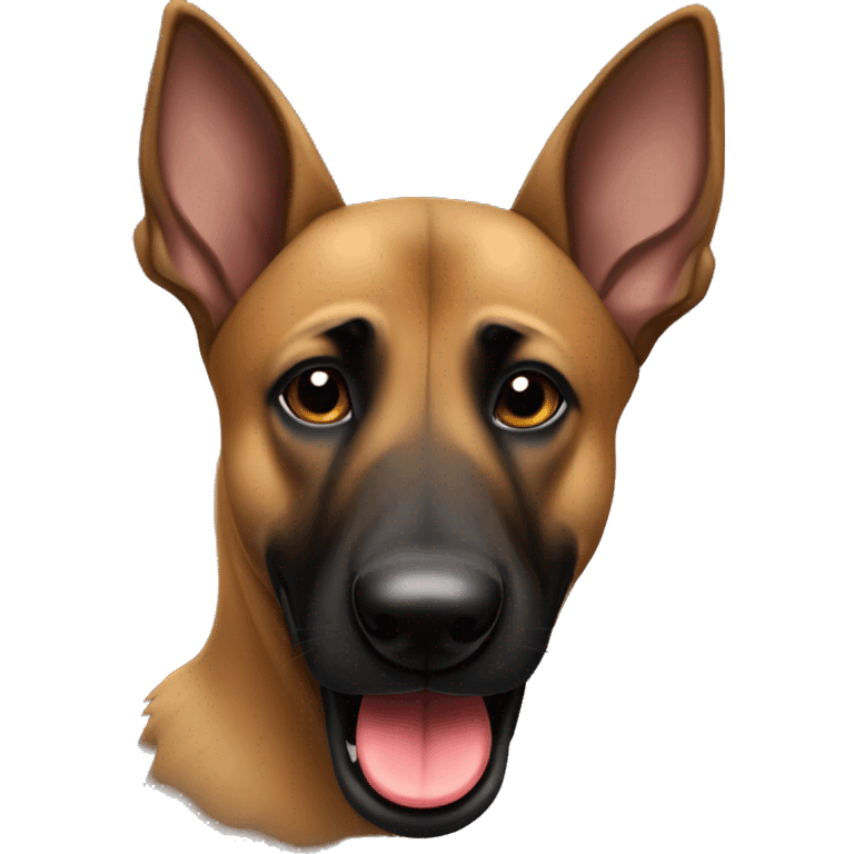 Belgian malinois holding a teddy bear in his mouth emoji