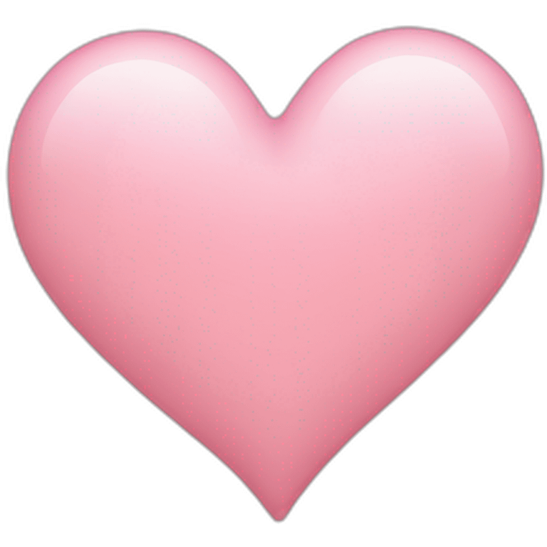 Light pink heart emoji