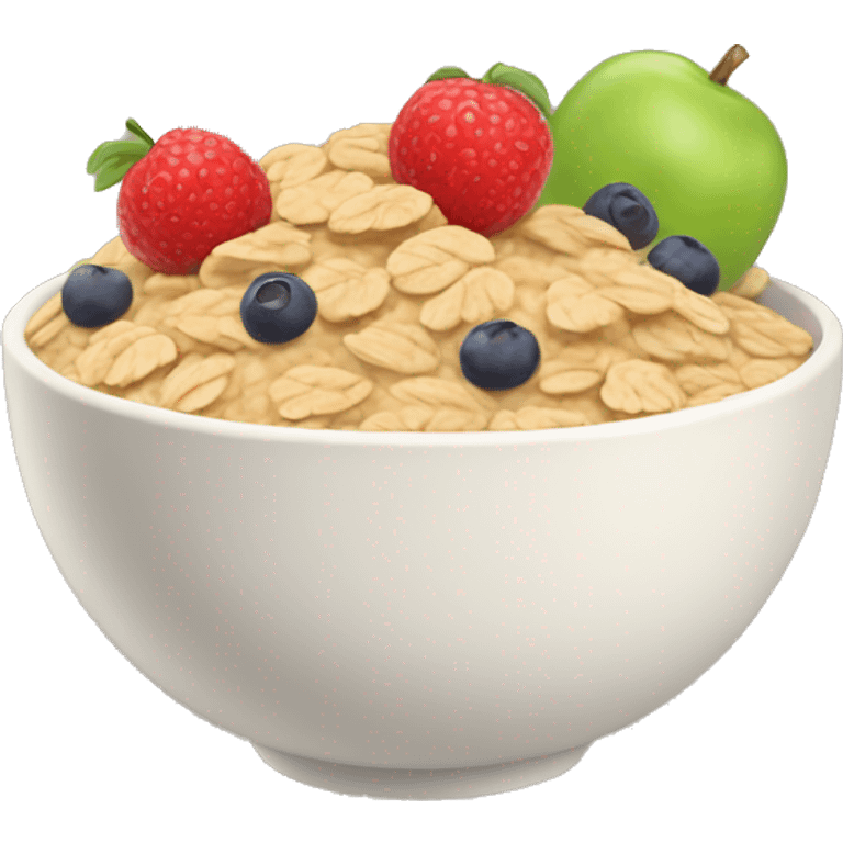 oat meal with fruits bowl emoji