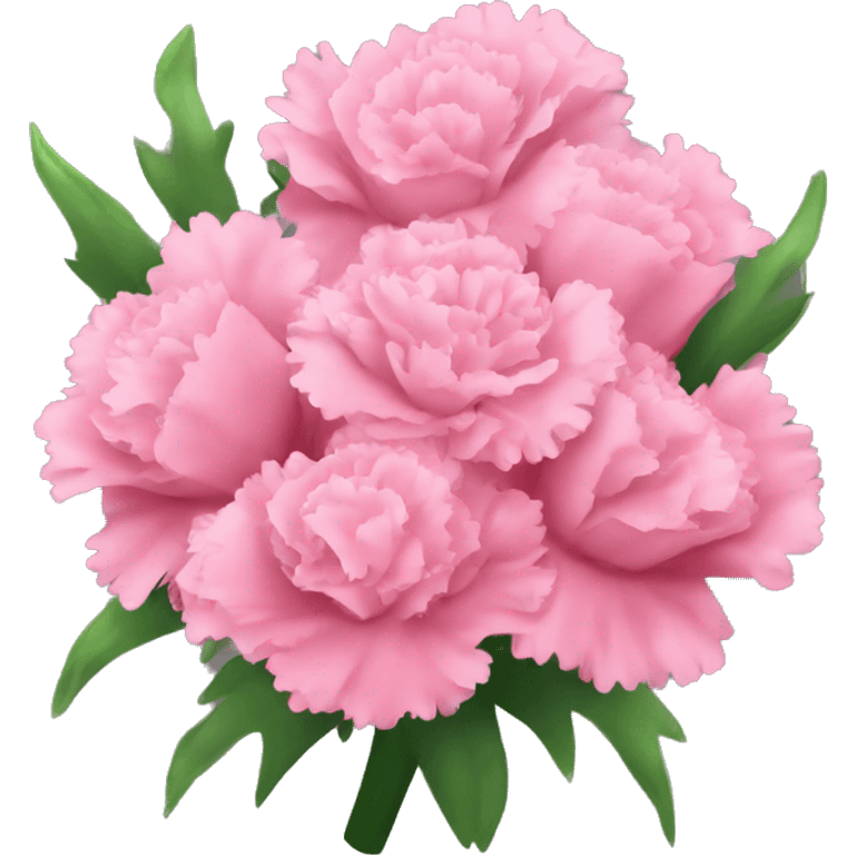 pink carnation bouquet emoji