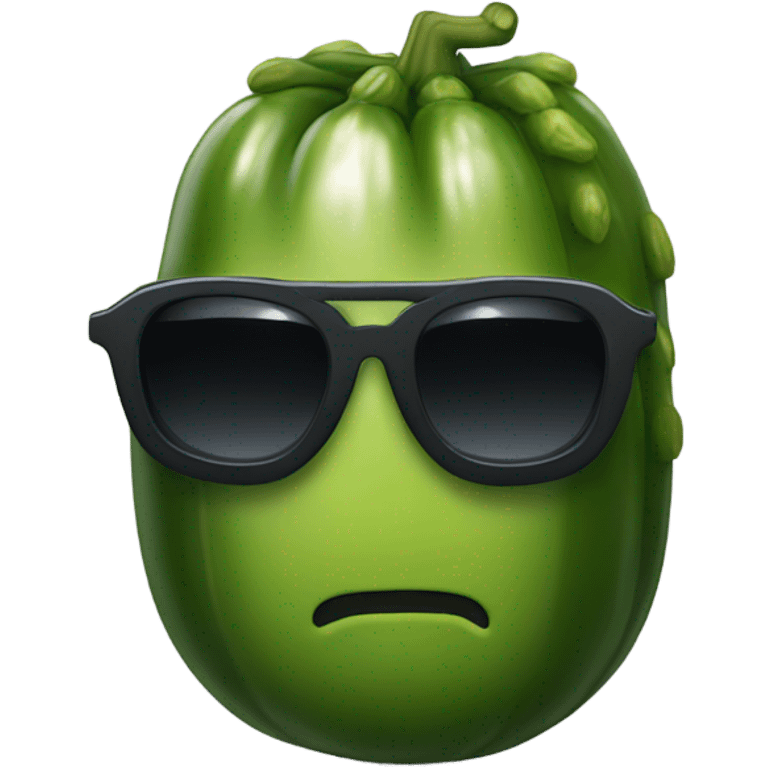 Pickle with sunglasses emoji