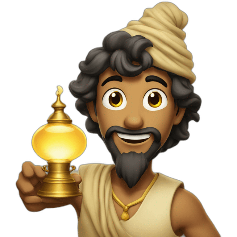 Aladin with lamp emoji