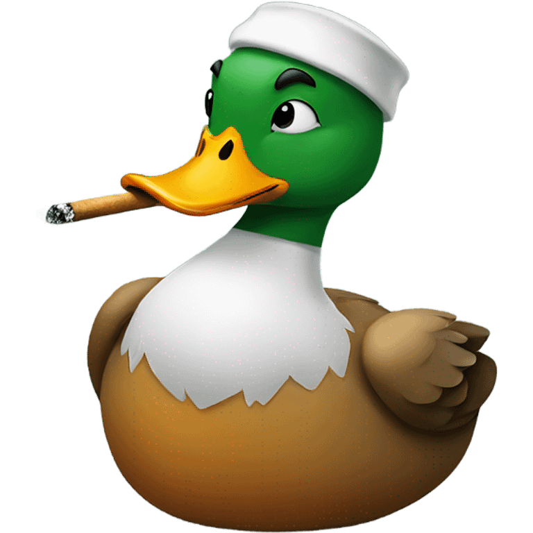 smoking duck emoji