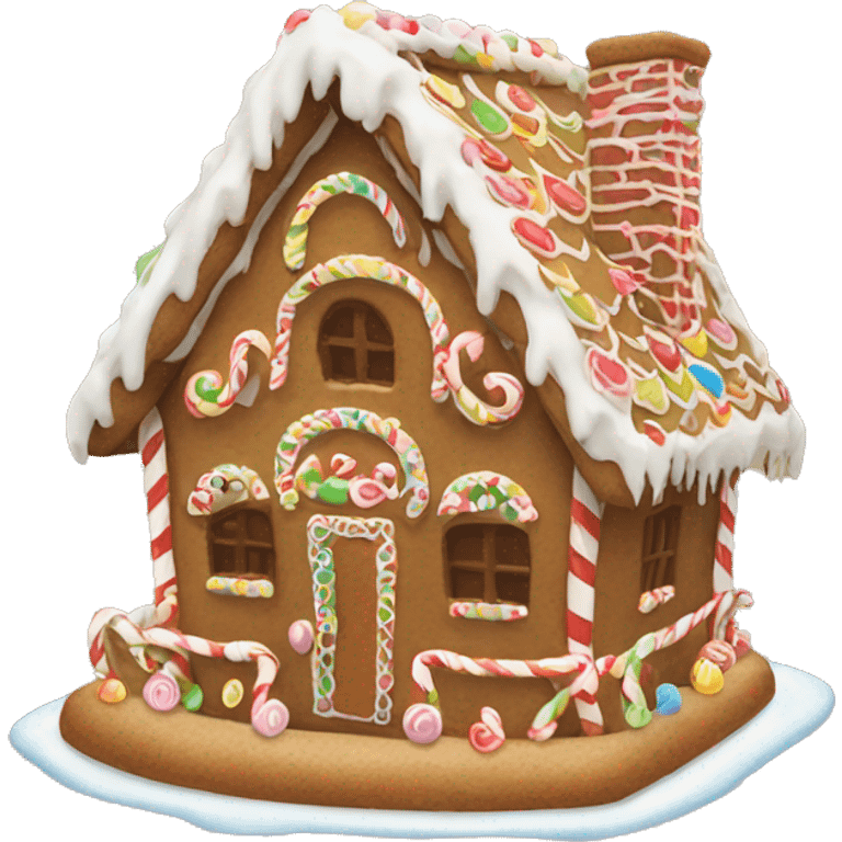 Gingerbread house emoji