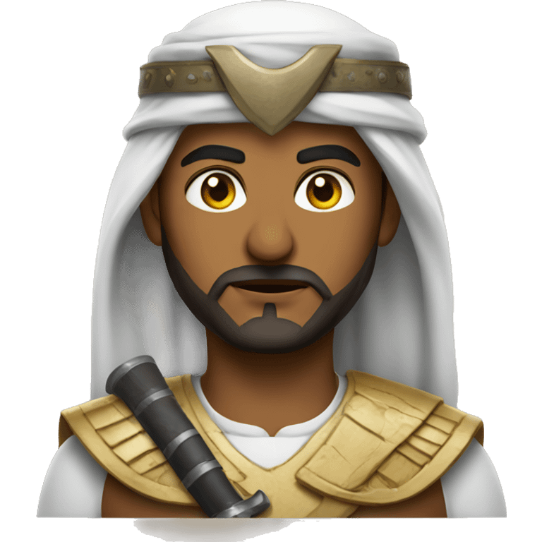 serious Arab warrior emoji