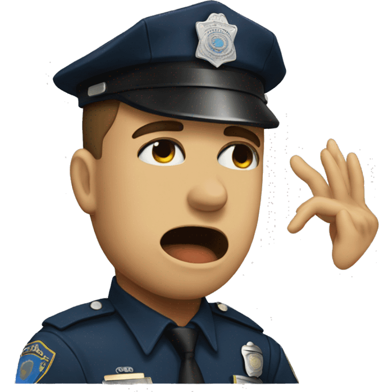 Crying cop emoji