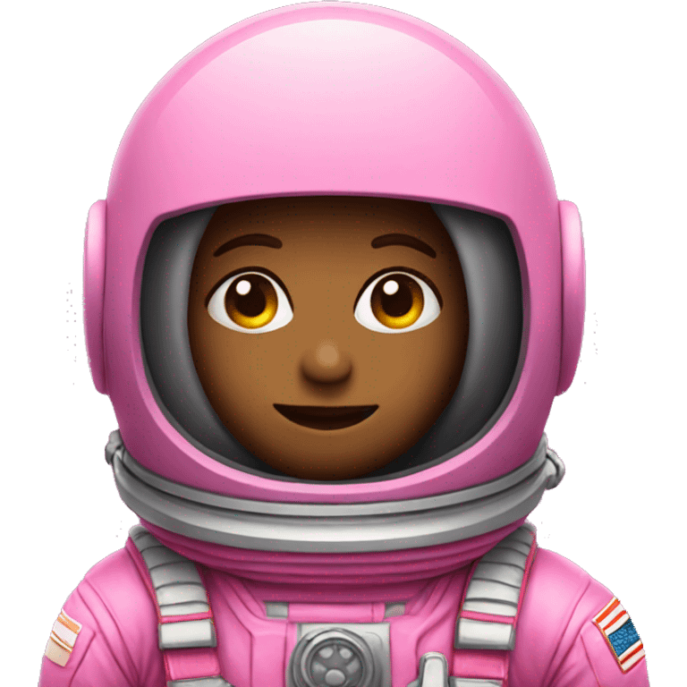 Pink astronaut emoji