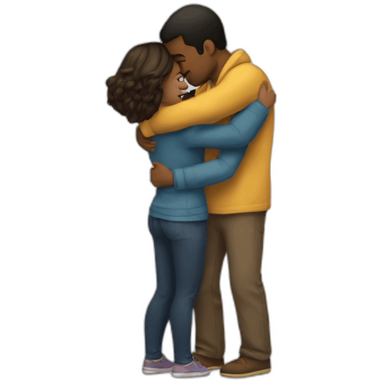 Hug relationship emoji