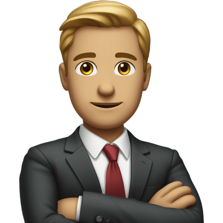 Man standing on business  emoji