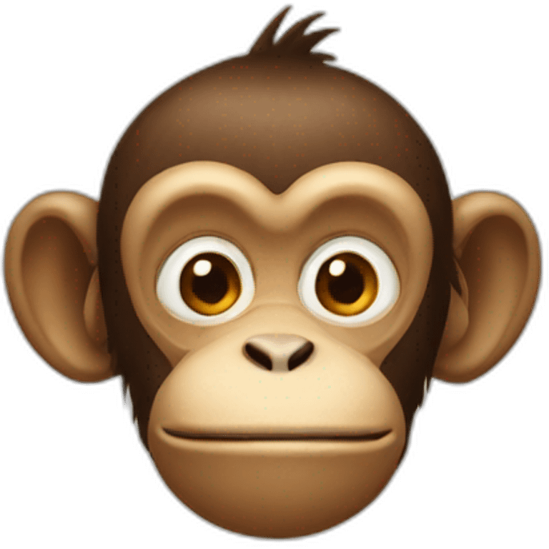 Monkey number 1 sign emoji