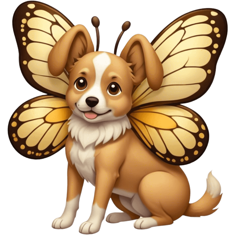 Dog with butterfly wings  emoji