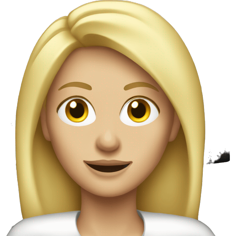 blonde woman driving emoji