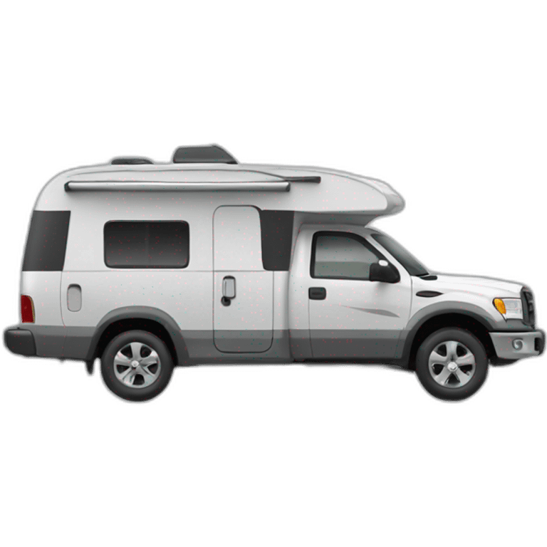 Camping car gray emoji